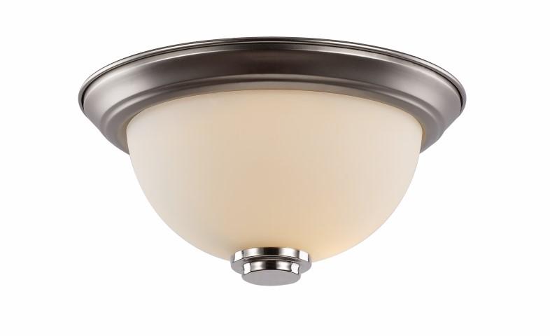 1LT FLUSHMOUNT-DOUBLE DISK-BK-